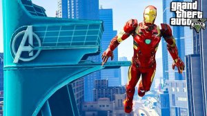 ЖЕЛЕЗНЫЙ ЧЕЛОВЕК ПРИЛЕТЕЛ В ГОРОД В ГТА 5 МОДЫ! IRON MAN ОБЗОР МОДОВ В GTA 5! ИГРЫ ГТА ВИДЕО MODS