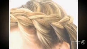 красивые плетения на средние волосы_ плетение волос самой себе