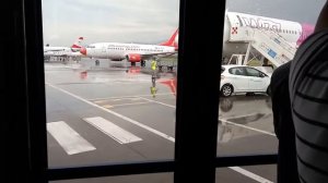 Tirana airport boarding to the plane