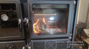 La Nordica Rosa Reverse Sinistra Wood Cook Stove - Temperature Readings