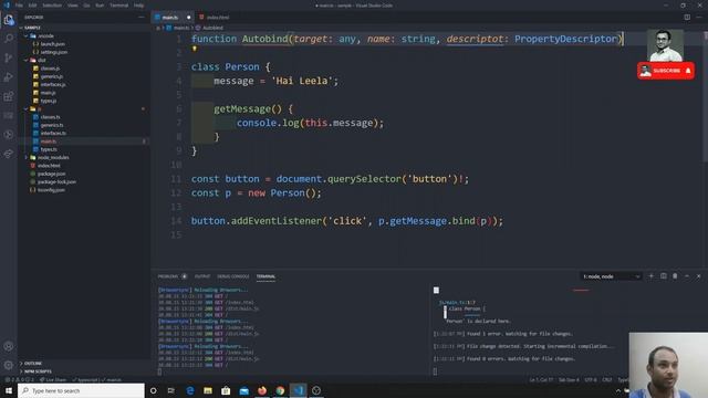 63. Return Property Descriptor Data from the Method Decorator in the TypeScript. смотреть онлайн