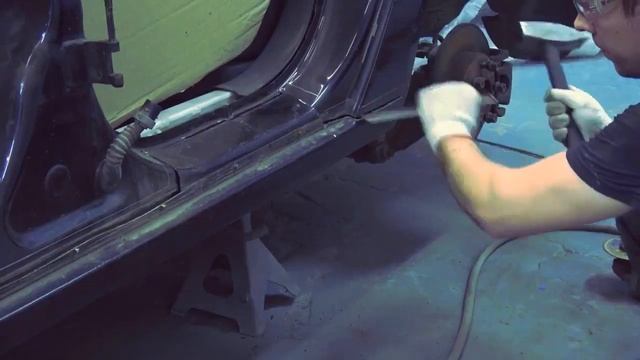 Замена порога | Opel Astra смотреть онлайн