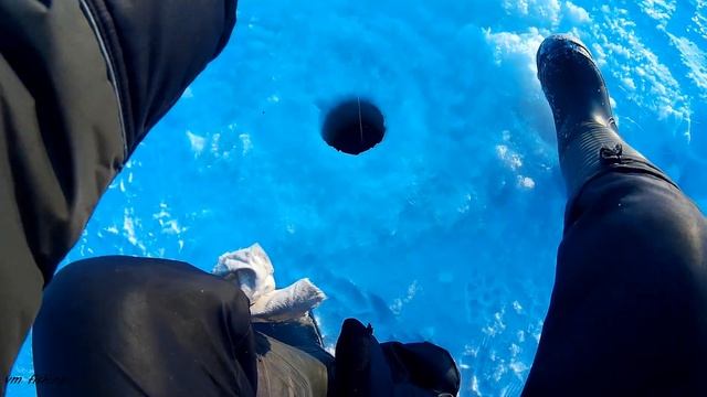 Зимняя рыбалка  Ловля БЕРША на тюльку! С kama fishing!