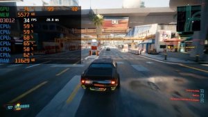 Тест Cyberpunk 2077 i5-9400F - GTX 1060 6Gb - 16GB (1080p)