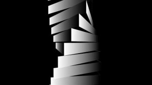 Чёрно-белая  спираль, футаж / background, futage  black and write spiral