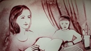 Песочная анимация. Рисунки песком. История семьи.