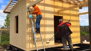 Дачный домик с террасой из сип панелей снт Василек п Поволжский