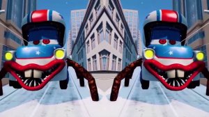 Escape from lighting McQueen vs monster car - Coffin dance song (cover) #coffindance