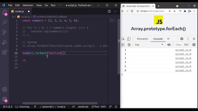 #2: Array .forEach() Method | JavaScript Array Methods