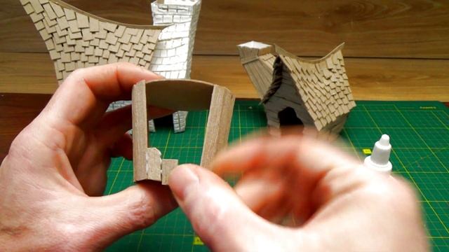 Домик ведьмы из картона своими руками. С лед подсветкой. DIY.