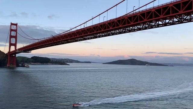 Круизный лайнер "Grand Princess" выходит в Тихий океан! Проплываем под мостом Golden Gate bridge! смотреть онлайн