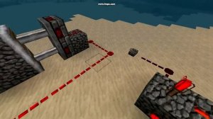 minecraft механизм,с помощью которого можно открыть дверь рычагом. . Всё на видео