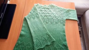 Обзор ажурной туники из Alize angora gold ombre batik