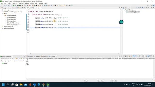 LeftShift Operator in java  coding // java coding in Telugu 2022 // Easy Learning Channel смотреть онлайн