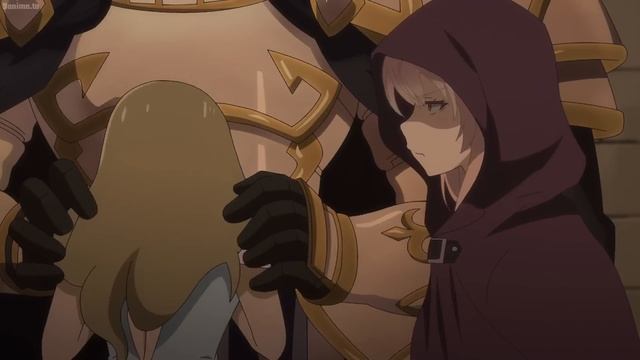 Ariane is jealous that another girl is hugging Arc ~ Skeleton knight from another world episode 11 смотреть онлайн