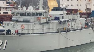 KIEL Nord-Ostsee-Kanal Schleuse Marineschiffe, Containerschiffe und Frachtschiffe 08.02.2022