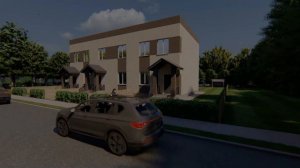 Презентация проекта таунхауса - трехквартирного жилого дома