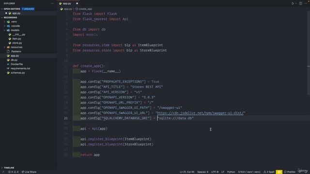06 - Store data in a SQL - 004 How to configure Flask-SQLAlchemy with your Flask app смотреть онлайн