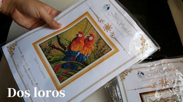 Kits de Punto de Cruz Joy Sunday Africanas,Gallinitas tejedoras,Tigre y Loros смотреть онлайн