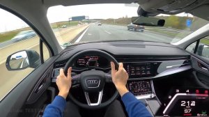 2022 Audi Q7 50 TDI Quattro 286 PS TOP SPEED AUTOBAHN DRIVE POV