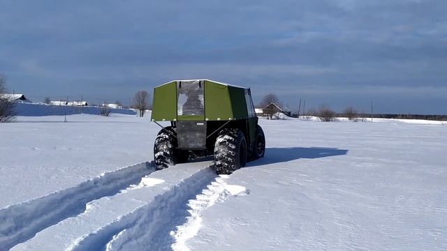 Вездеход GALA practic. Заказчик пробует технику смотреть онлайн