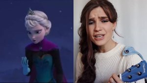 "Отпусти и забудь" -"Let it go"  кавер на укулеле на песню Эльзы из м/ф "Холодное сердце"