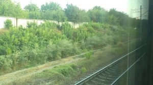 "Остановка" Прибытие на ст. Ростов-Главный из окна поезда №8 Санкт-Петербург - Севастополь