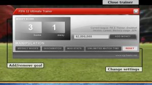 FIFA 12 Cheats (+11 Mega Trainer with Money Cheat)