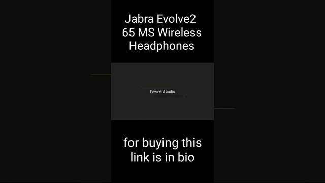 Jabra Evolve2 65 MS wireless headphones