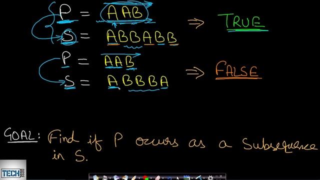 Pattern Matching | Dynamic Programming | LCS