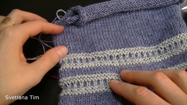 Детская Кофточка спицами с узором Ленивый Жаккард. Как вязать кофточку - подробное описание № 431