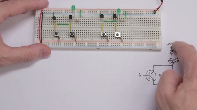 Ben Eater. Making logic gates from transistors