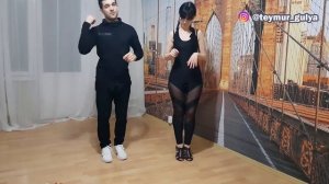 Kizomba. Урок по кизомбе в парах. Teymur/Gulya