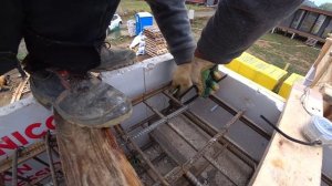 Технадзор на Истре третий этап - армопояс и стены