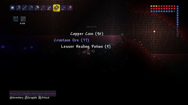 Terraria Xbox One -  Brain Of Cthulhu Ownage 21