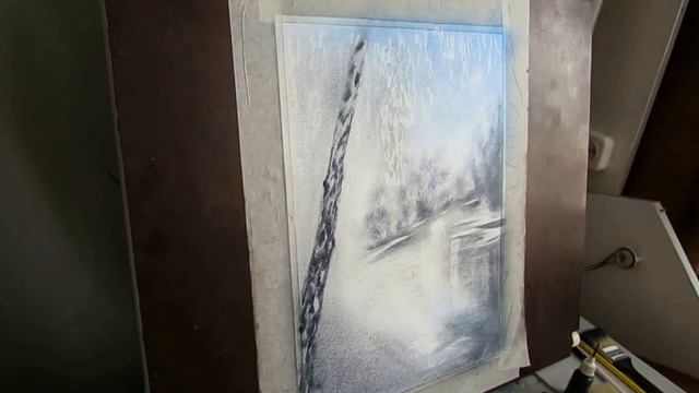 Эскиз Дыхание Зимы (сухая кисть). смотреть онлайн