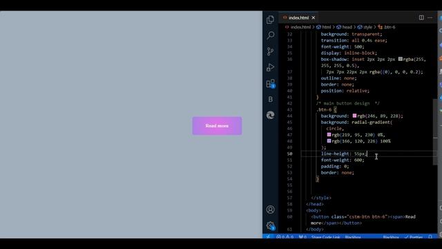 Creating a Stylish Button with HTML and CSS | Web Development Tutorial"