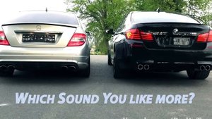 ВЫХЛОП Mercedes C63 AMG VS BMW M5 F10 6,2l V8 vs 4,4 Biturbo