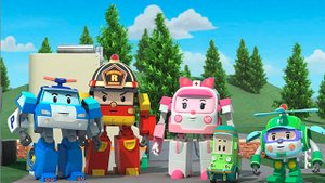 Мультфильм про машинки Робокар Поли и автомойка  ロボカーポリー 로보카 폴리.