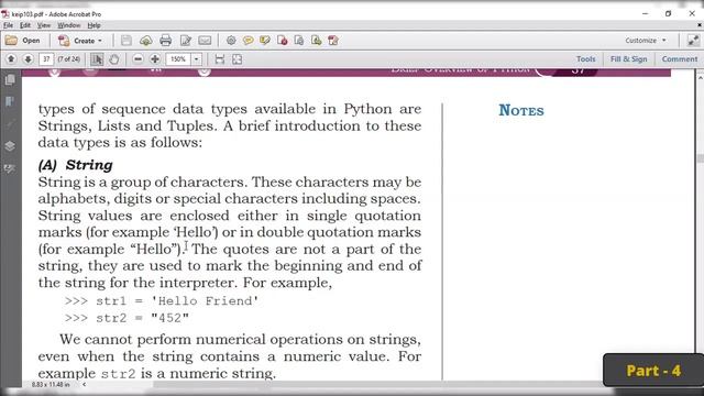 Class 11 CBSE Python Data Types