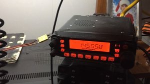 Yaesu FT7900r работа на УКВ антенна Opek-200 Видео№2