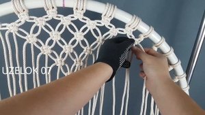 DIY Hanging Tent Chair/ Part 3/ Подвесное Кресло - Шатер/ Часть 3/ Макраме