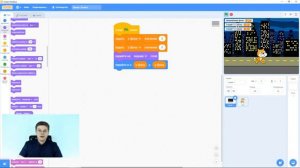 Уроки Scratch   Движущийся задний фон   Скроллинг фона для игры Платформер 1