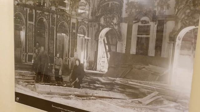 Царское Село. Екатерининский дворец. Старые фотографии. Военные фотографии.