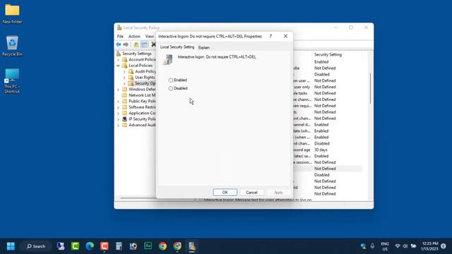 How to Enable or Disable CTRL+Alt+Del Secure Logon in Windows 11& 10 смотреть онлайн