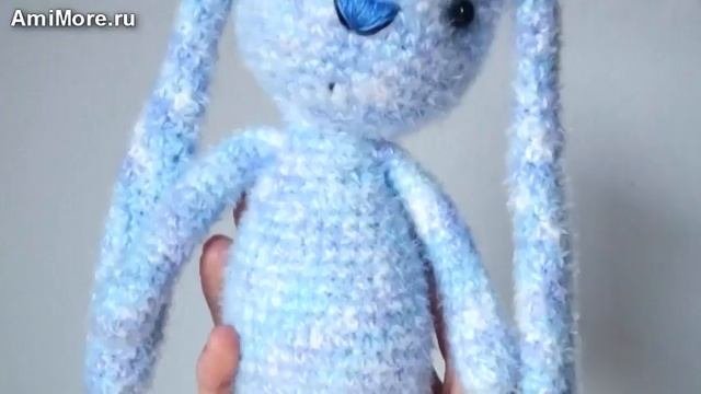 Ушастый заяц амигуруми. Схема вязания.