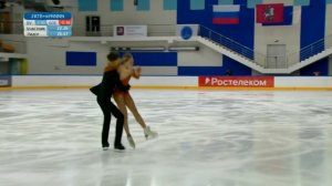 Дарья Фефелова - Даниил Веселухин. Ритм-танец. Танцы на льду. Юниоры. Москва. Гран-при России 2022