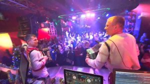 Олег Бимаков и Павел Камашев на вечеринке ЭКТОНИКА (удмуртская плясовая)