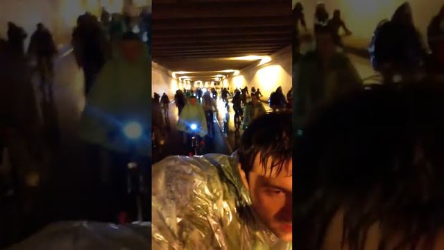 Южная велоночь - тоннель в Северном Чертаново