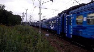 "Мой первый синий РЭКС" Электропоезд ЭД4М-0400 "РЭКС" Александров спутник